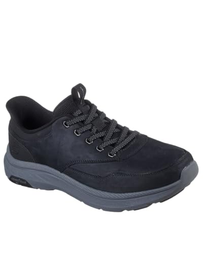 Skechers Men's Pollard Sneaker, Black, US 10