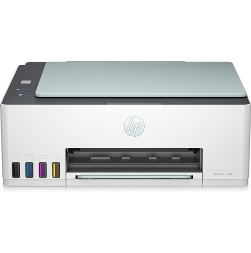 HP Smart Tank 582 All-in-One Printer, Color Printer for Home/office, Print, copy, scan, Wireless; Print upto 6000 black/color pages; Up to 3 years of printing already included, Eucalyptus - 4A8D6A
