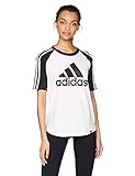 adidas Womens Athletics Baseball Logo Raglan Tee
