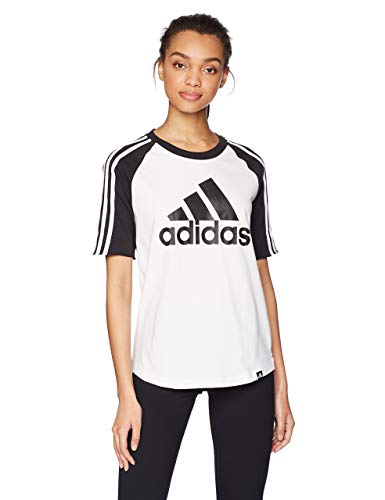 adidas Women's Badge of Sport Baseball Graphic Tee