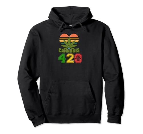 Ganja 420 Day Love Good Herb Weed Marijuana Cannabis Pullover Hoodie