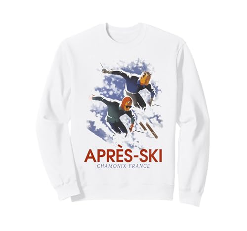 Trendy Apparel Apres-Ski Chamonix France Vintage Art Skiing �g���[�i�[