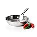 ProCook Professional Stainless Steel - Petite Poêle à Frire - Tous Feux Dont Induction - 20 cm - Sans Revêtement INOX 18 10 - Manche Isolant Ergonomique