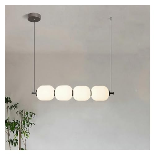 Lustre d'île moderne blanc chaud à suspension simple pour restaurant
