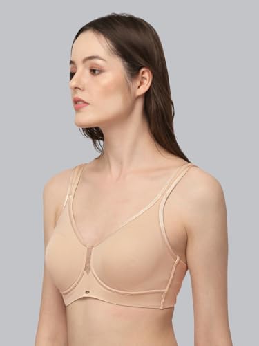 Image of SOIE Women Solid Full Coverage Polyamide Spandex Minimiser Non Padded Non Wired Bra Combo Pack of 2