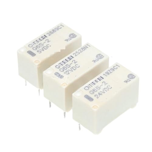 Relais G6S-2 5VDC DIP8 à 2 contacts inverseurs 2A pour circuit imprimé x5
