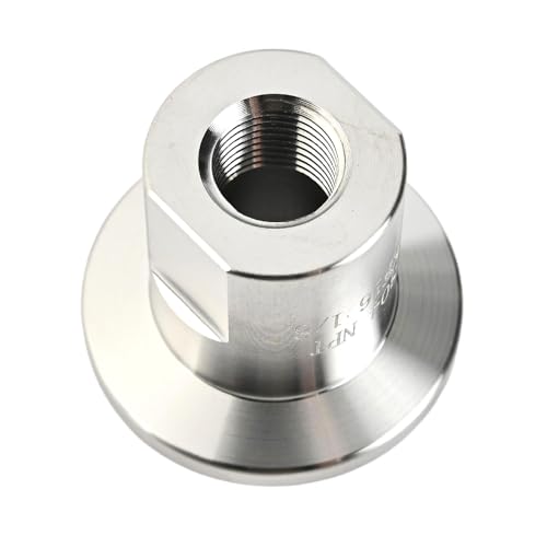 Image of SS304 KF16 NPT Female Adaptor thread 1 /8 inch NW16 KF Female coupling ISO-KF16 X FNPT 1 /8 inch