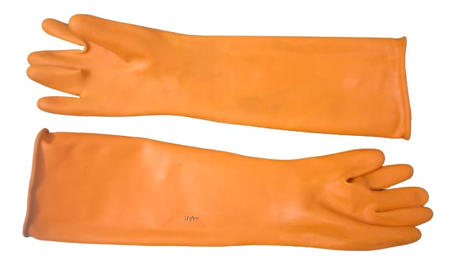 Rubber Gloves for farm Lengthy and Thick - 20 inch - from Myfam - 1 Pair (B0BTLXR35L) Amazon Price History, Amazon Price Tracker