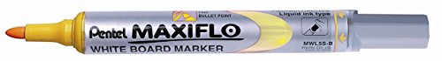 Maxiflo Whiteboard-Marker, dünn, Gelb, 12 Stück