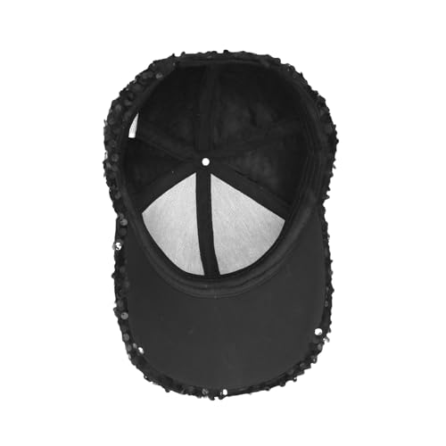 Gorra de béisbol brillante con lentejuelas para mujer miniatura 4