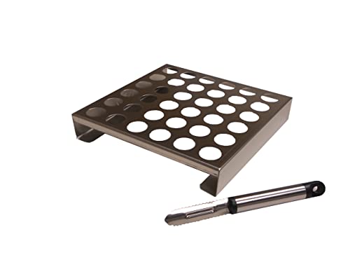 King Kooker 36-Hole Stainless Rack