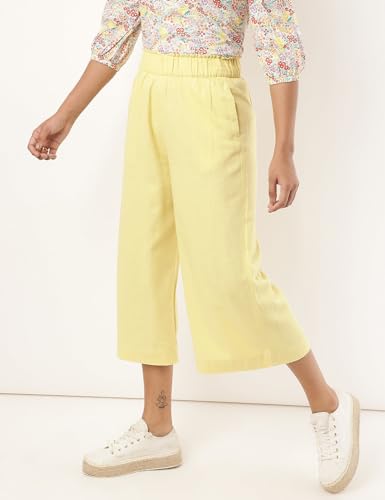 Image of Marks and Spencer Women's Regular Casual Pants (T57 7138K Chartreuse 14)