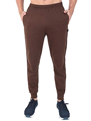 Image of Zeffit Men's Pc Cotton Ankle Grip Track Pant