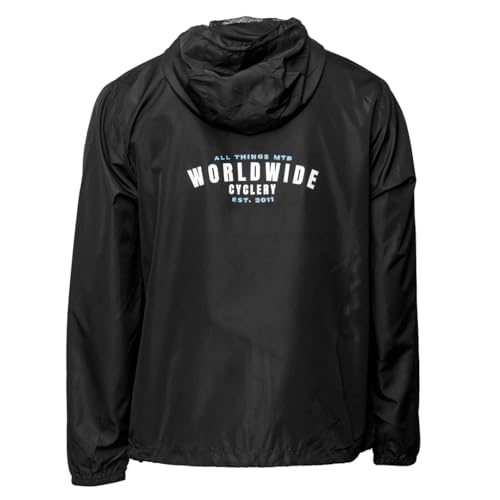 Windbreaker negro talla L miniatura 2
