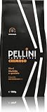 Pellini N.9 Cremoso, Caffè in Grani per Espresso 1kg, Miscela Arabica e Robusta dal Gusto Ricco e Armonioso, Caffè in Chicchi a Tostatura Media