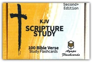 Agape Flashcards- KJV Scripture Study Flashcards: 100 of The Most Important and Useful King James Version Bible Verses | 100 Bible Study Flashcards | Makes Memorizing Bible Verses Easy! | Made in USA