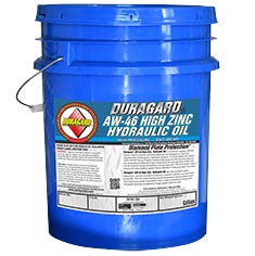 Duragard AW46 Premium High Zinc HVI Hydraulic Oil - 5 Gallon Pail (DTE 25, TELLUS S2 MX 46, Rando HD 46 Replacement)