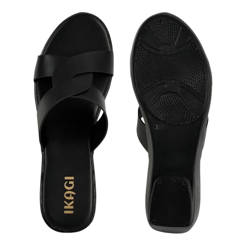 Image of IKAGI Sandal Fashion Wedding Casual Platform Wedges Slip-On Sandals For Womens & Girls