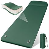 ELECINNOV Self Inflating Sleeping Pad for Camping-UltraThick Memory Foam Sleeping Mat,Foam Camping M