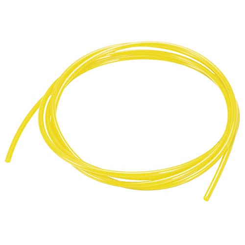 uxcell Nylon Line Hose Tube, 2mm(0.07) ID x 4mm(0.15) OD 2m PA12 Nylon Tube for Air Line Brake Fluid Transfer Yellow