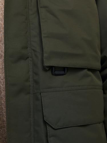 Image of JACK & JONES Men's Polyester Standard Length A-Line Coat