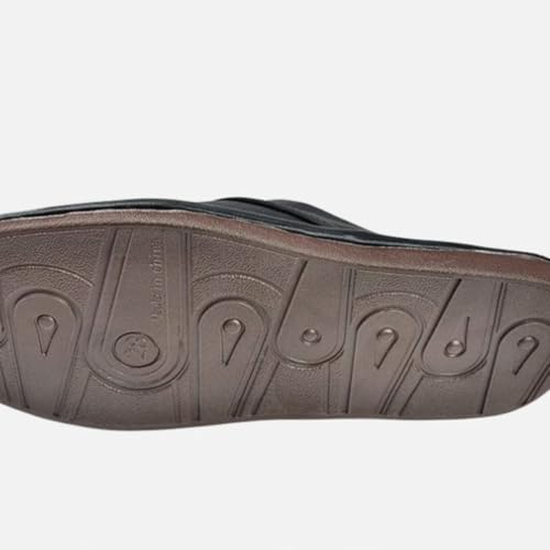 Men's Thermal Full Leather Slippers