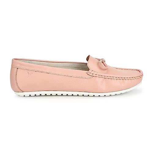 Image of YOHO Bliss Comfortable Slip On Semi Casual Loafer for Women | Stylish Fashion Moccasins Range | Cushioned Footbed Finish | Flexible | Style & All-Purpose | Formal Office Wear Shoe