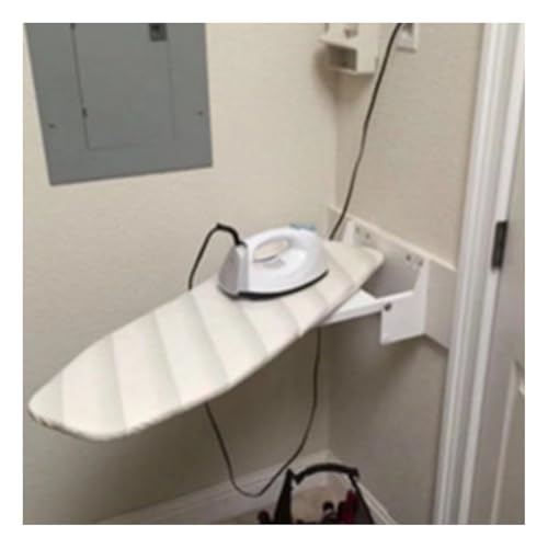 GCGC Wall Mounted Ironing Board,Folding Retractable Ironing Board,Rotatable 180° Pull-out Ironing Board Save Space,for Bedroom Cloakroom Home Apartment(No Ironing Machine Included)
