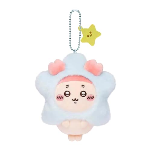 Chikawa Plush Keychain, 6.3 Inch Cute Star Kani Plush Pendant