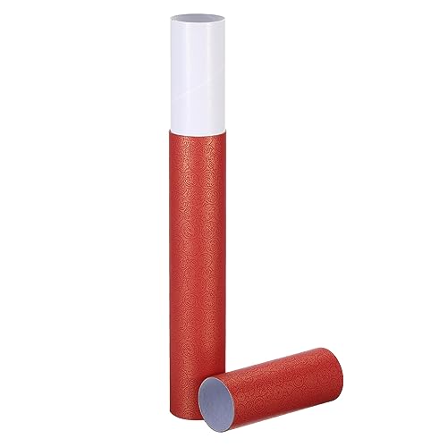 PATIKIL Tubo de pôster de 5 cm x 43 cm, 1 tubo de armazenamento de fotos, tubos de envio portátil, tubos de pintura de caligrafia, estojo de transporte redondo para armazenar documentos de mapa de