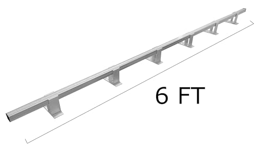Snow Bars for Screw Down Metal Roofs, Snow Rails, Snow Guards, Galvanized Steel and Aluminum Snow Retention 6ft kit