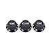 Musiclily Pro Imperial Inch Size 1 Volume 2 Tone Strat Knobs Set for USA Made Fender Stratocaster Electric Guitar, Black