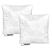 SuperKissen24. Set di 2 Cuscini Letto in Microfibra 50x50 cm con Imbottitura in Poliestere - Anallergico - Cuscino per Divano, per Salotto - Medical Sleep Bianco