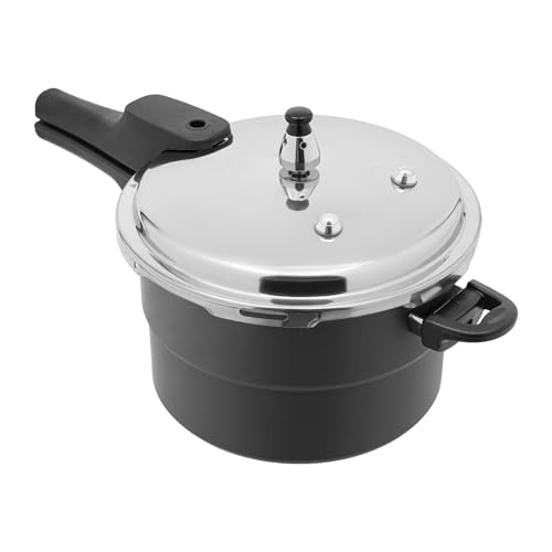 5L/5.28Qt Pressure Cooker, Aluminum Alloy Pressure Cooker, Mini Pressure Cooker With Steaming Rack for gas cookers, induction cookers, halogen stoves & ceramic hobs (5L/5.28Qt)