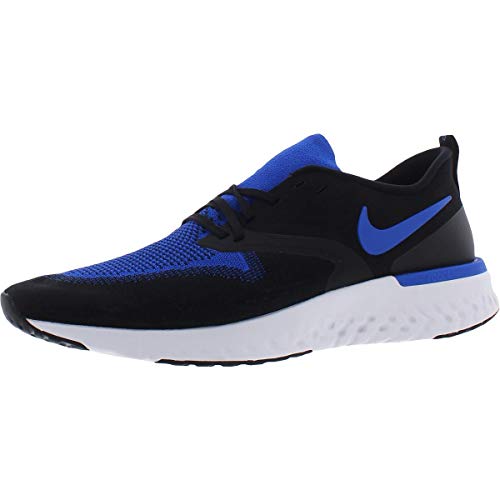 Nike Odyssey React Flyknit 2, Zapatillas de Trail Running Hombre, Multicolor (Black/Racer Blue/White 11), 40 EU