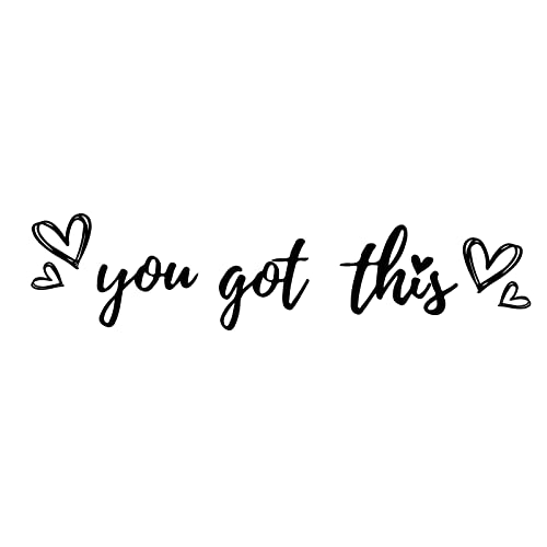 PLIGREAT You Got This Quotes Wall Stickers, Peel and Stick Wall Decals