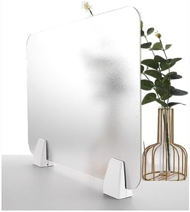 Clear Acrylic Desk Privacy Divider, Clamp-on Office Partition Panel, Frosted Desk Separator for Schools & Classrooms, 30x90cm, Enhance Focus & Productivity