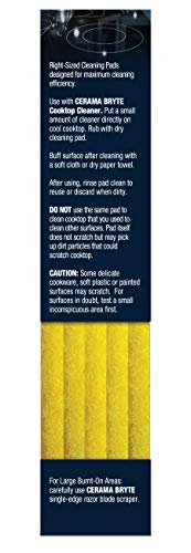 (2 Pack) Cerama Bryte Ceramic Cooktop Cleaning Pads, Total 20 Pads