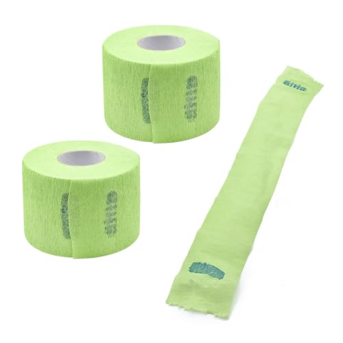 Protection cou de coiffure en papier épais vert absorbant pour barbier et salon