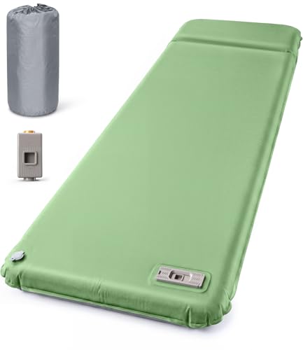 Image of Cnkeeo Self-Inflating Camping Sleeping Pad with Electric Air Pump 2.56 inch