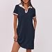 BFSWL Vestido de polo para mujer, manga corta Imagen de BFSWL Vestido de polo para mujer, manga corta