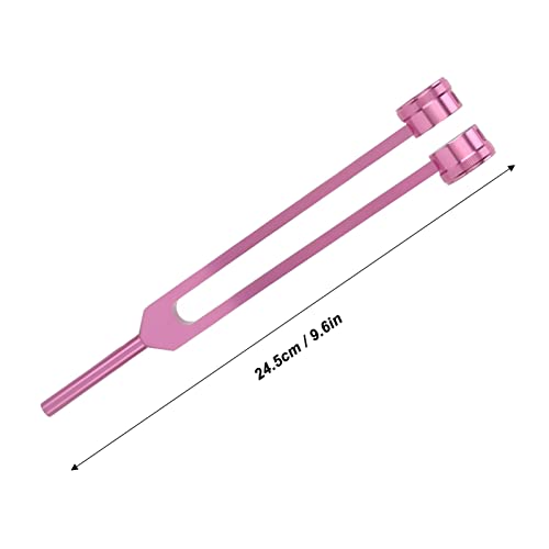 Diapasão, conjunto de diapasão 128HZ madeira composta convenientemente delicada para orelha (rosa)