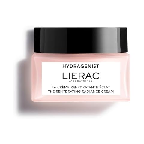 LIERAC Hydragenist - Rehydrating Radiance Cream - Natural Hydrating Face Moisturizer for Women with Hyaluronic Acid & Rehydrating Ferment, Recomended for All Types of Skin, 50 ml Cover