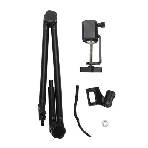 Micro stand de diffusion en carbone pour podcasting et enregistrement audio de bureau