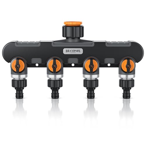 Brandson - 4 Wege Verteiler Wasserhahn - Wasserverteiler 3/4 Zoll -...