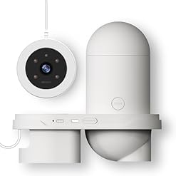 Smart Futterautomat Aquarium Fische Futterspender mit HD Kamera,App-Steuerung über WiFi/WLAN große Kapazität 230ml (25 Tage) für das Zuhause und die Urlaubszeit