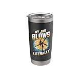 My Job Blows Windmill Wind Energy Tech Wind Turbine Stainless Steel Insulated Tumbler