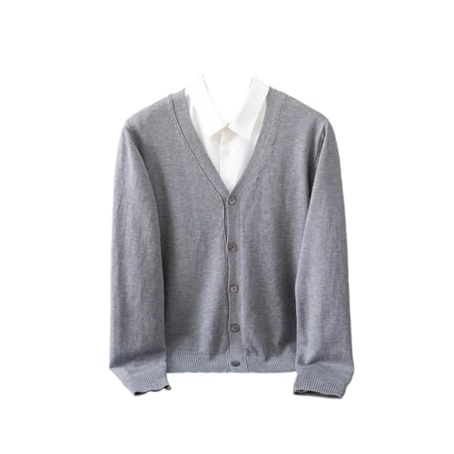 Cárdigan de punto con botones de abrigo ligero y transpirable para hombre