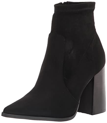 Steve Madden Women s Touchdown Ankle Boot, Black, 7.5