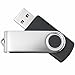USB Stick Twister 512 mb -128 gb USB 2.0/3.0 USB Speicherstick, Flash Drive, Metall Drehbar, schneller Datentransfer, Speichermedium | tragbarer Speicher | USB-Stick (Schwarz, 1 gb USB 2.0)